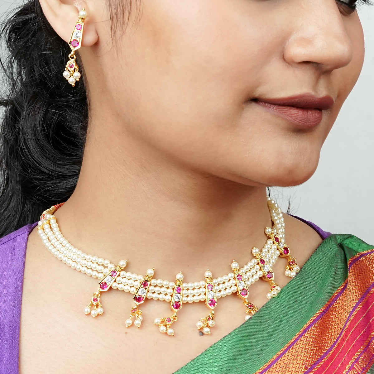22K Gold Plated Fashion Chinchpeti