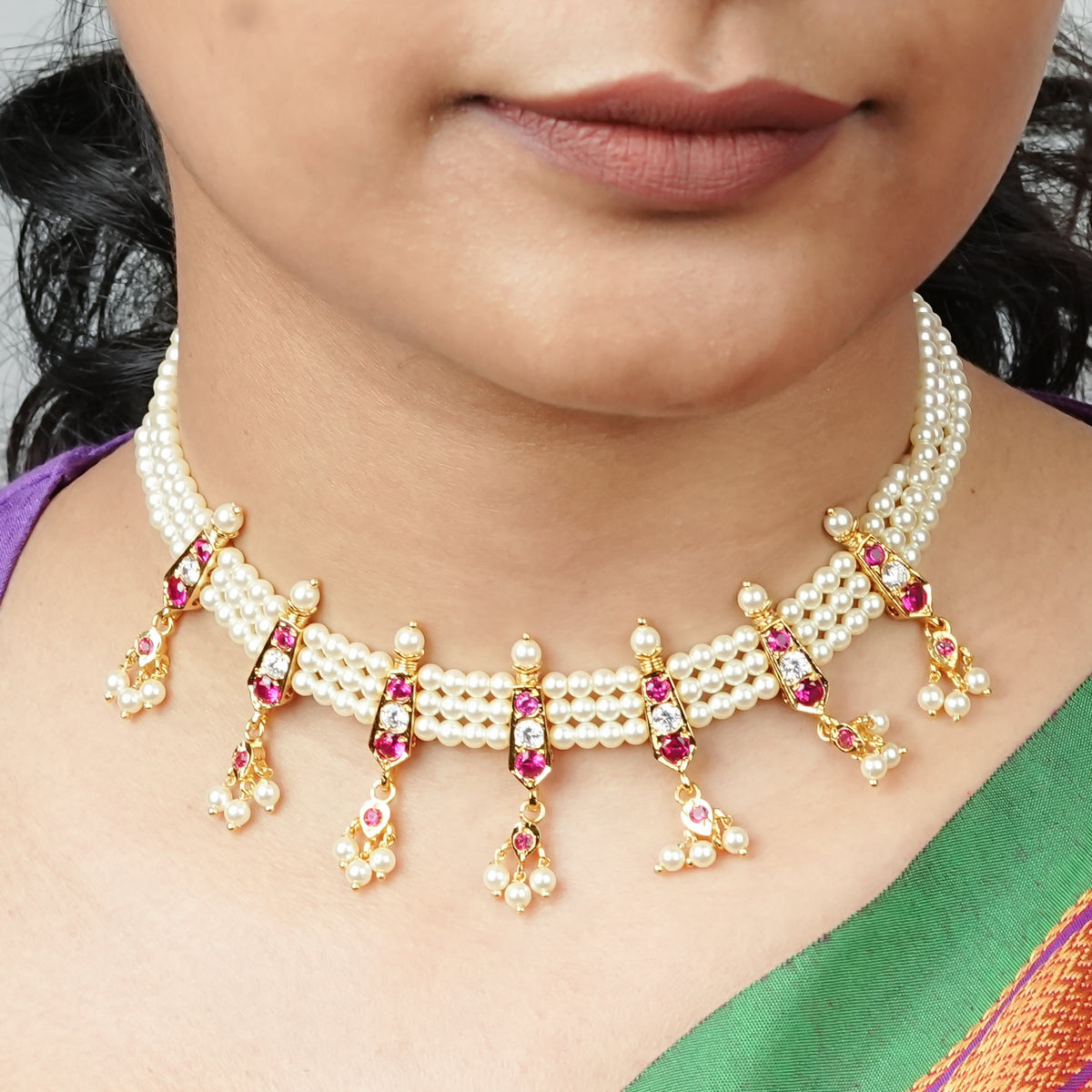 22K Gold Plated Fashion Chinchpeti