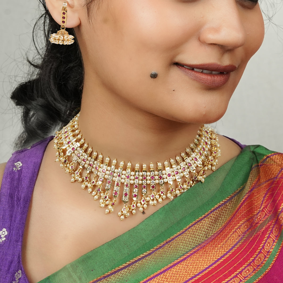 22K Gold Plated Fashion Chinchpeti