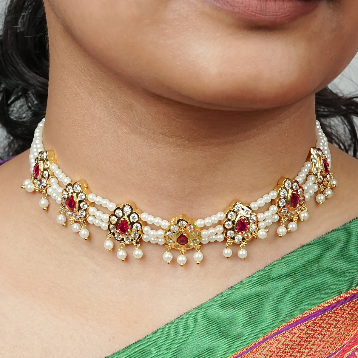 22K Gold Plated Fashion Chinchpeti