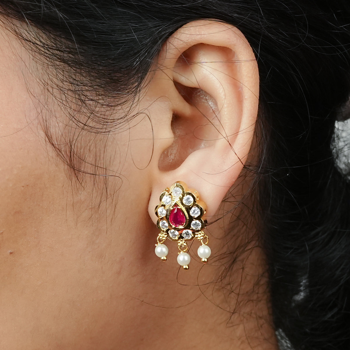 22K Gold Plated Fashion Chinchpeti