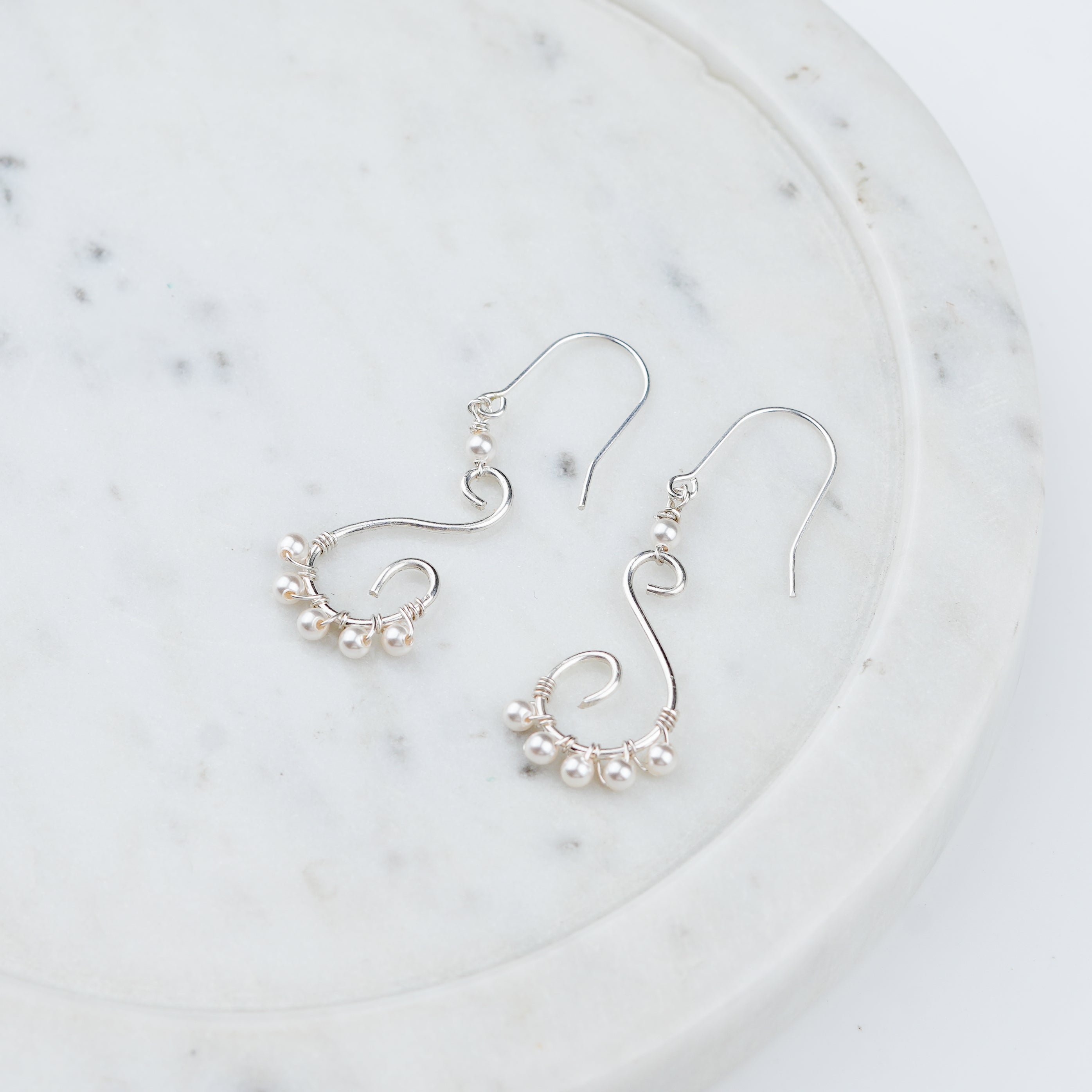 Wire-Wrapped Pearl Earrings (Project Handmade)
