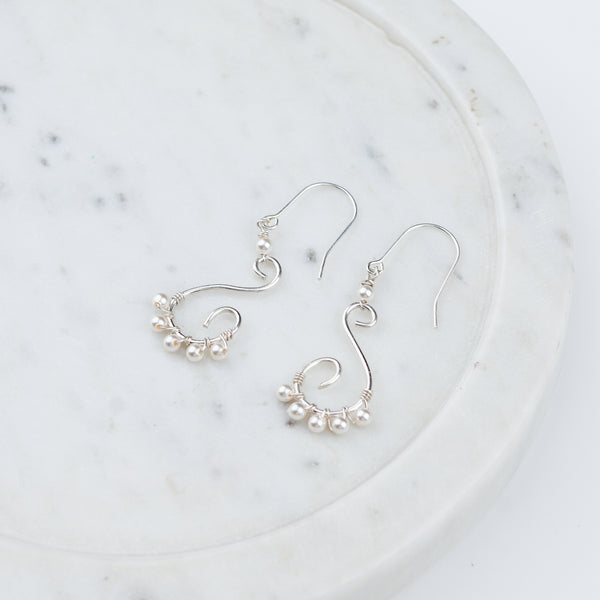 Wire-Wrapped Pearl Earrings (Project Handmade)
