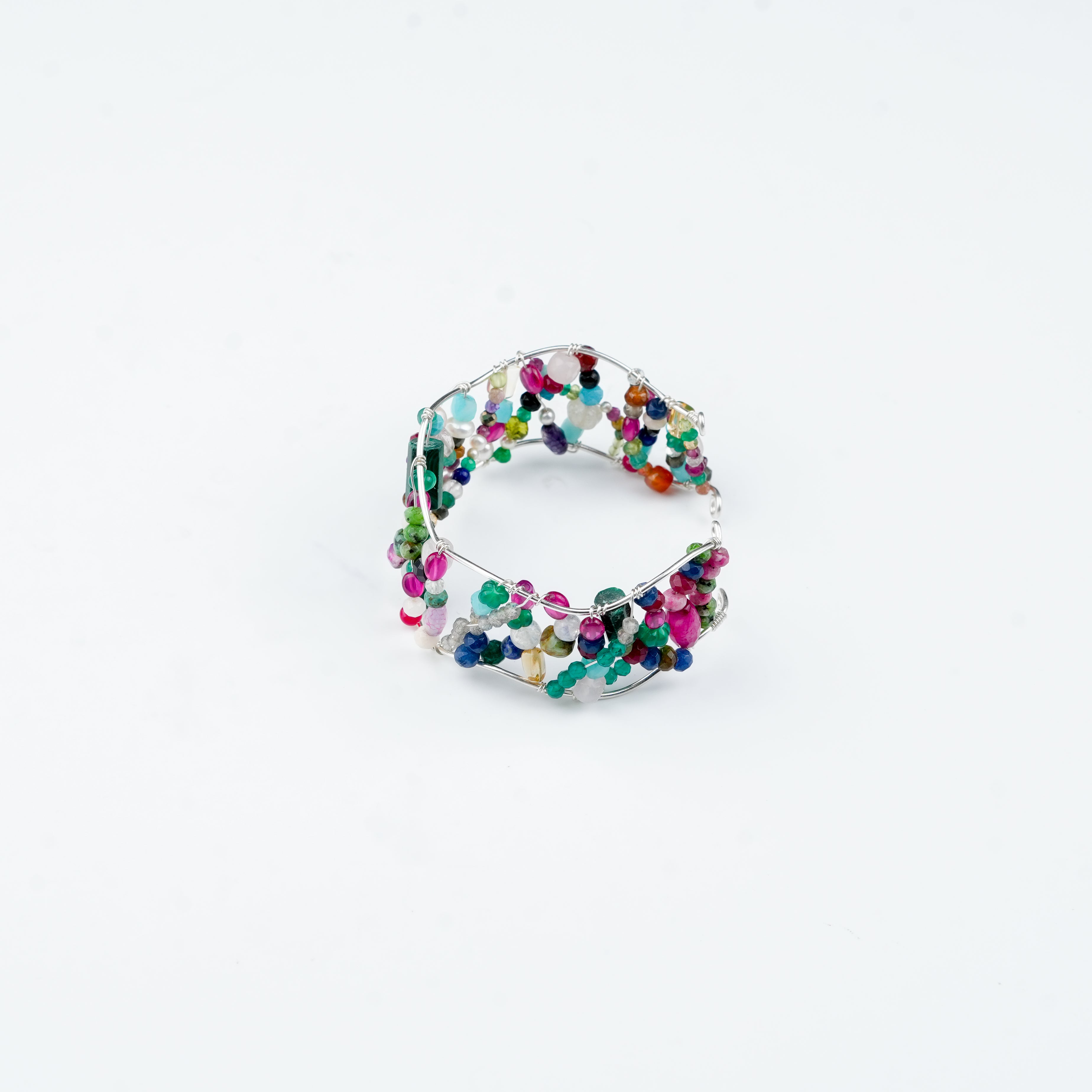 Multicolour Stone Bracelet (Project Handmade)