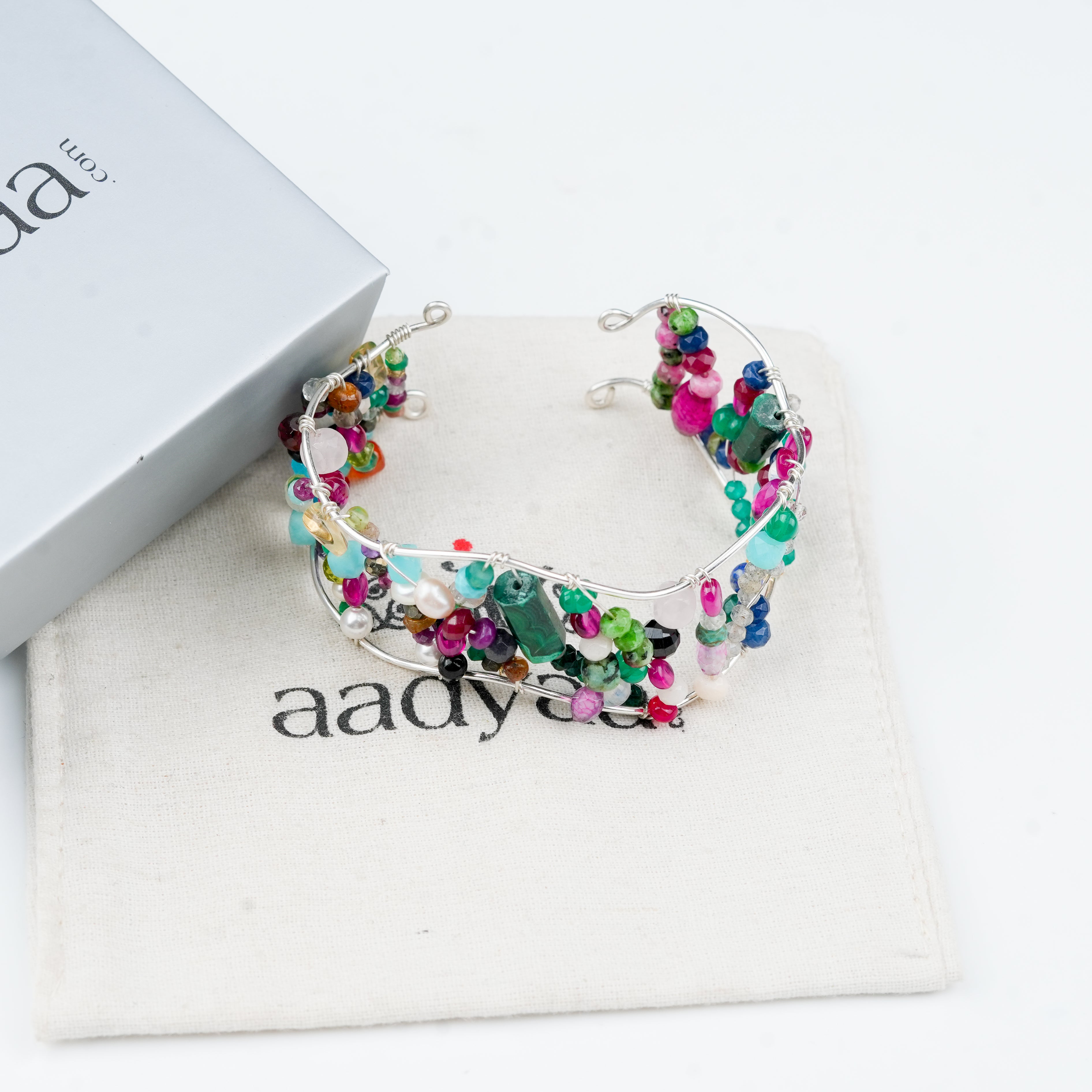 Multicolour Stone Bracelet (Project Handmade)
