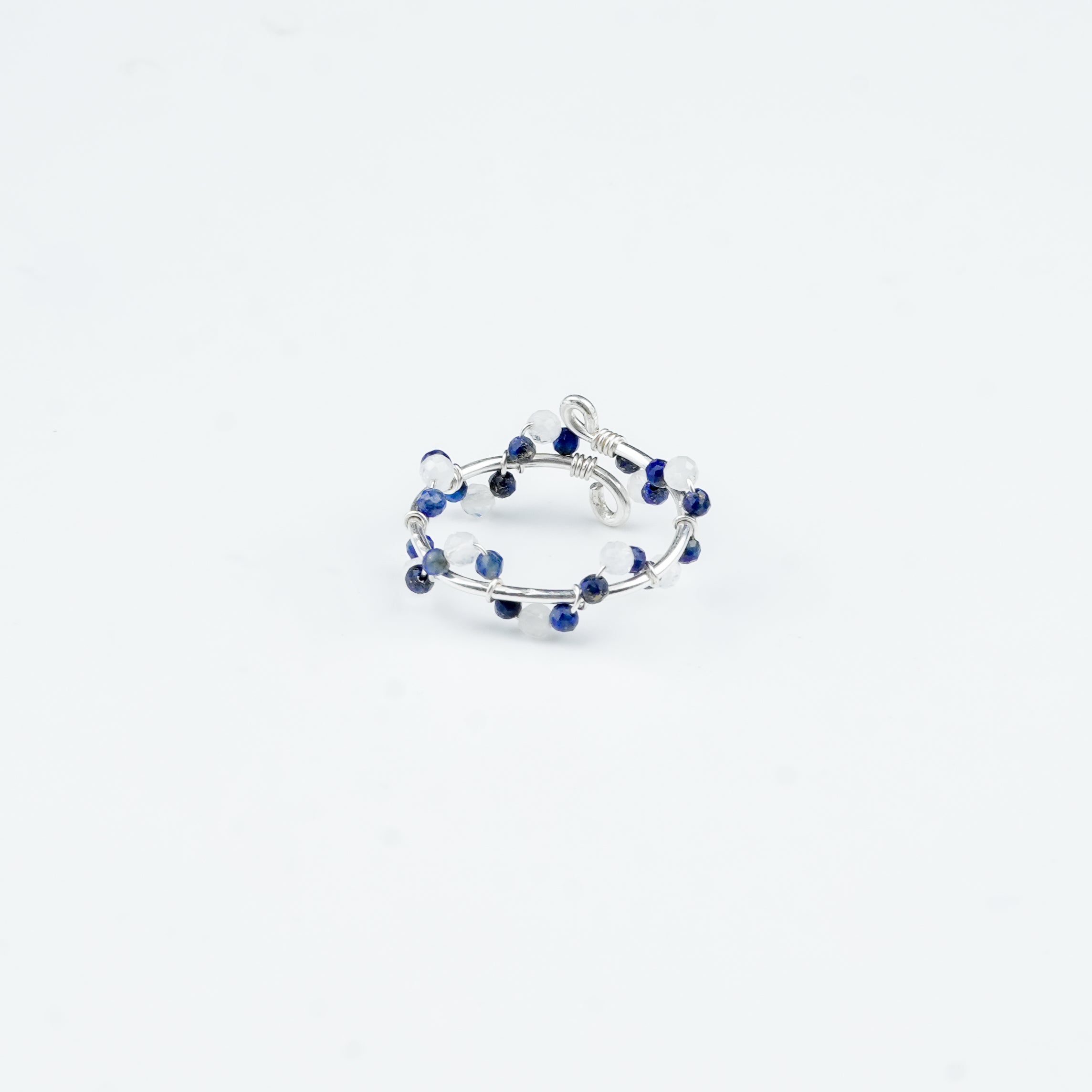 Lapis Lazuli & Moonstone Ring (Project Handmade)