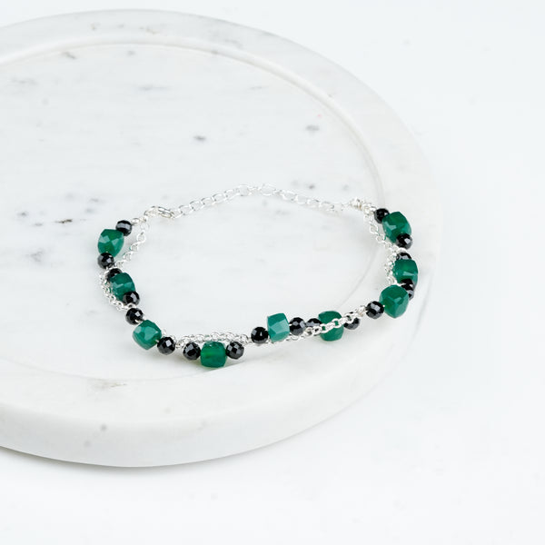 Close-up of Multicolour Stone Bracelet craftsmanship