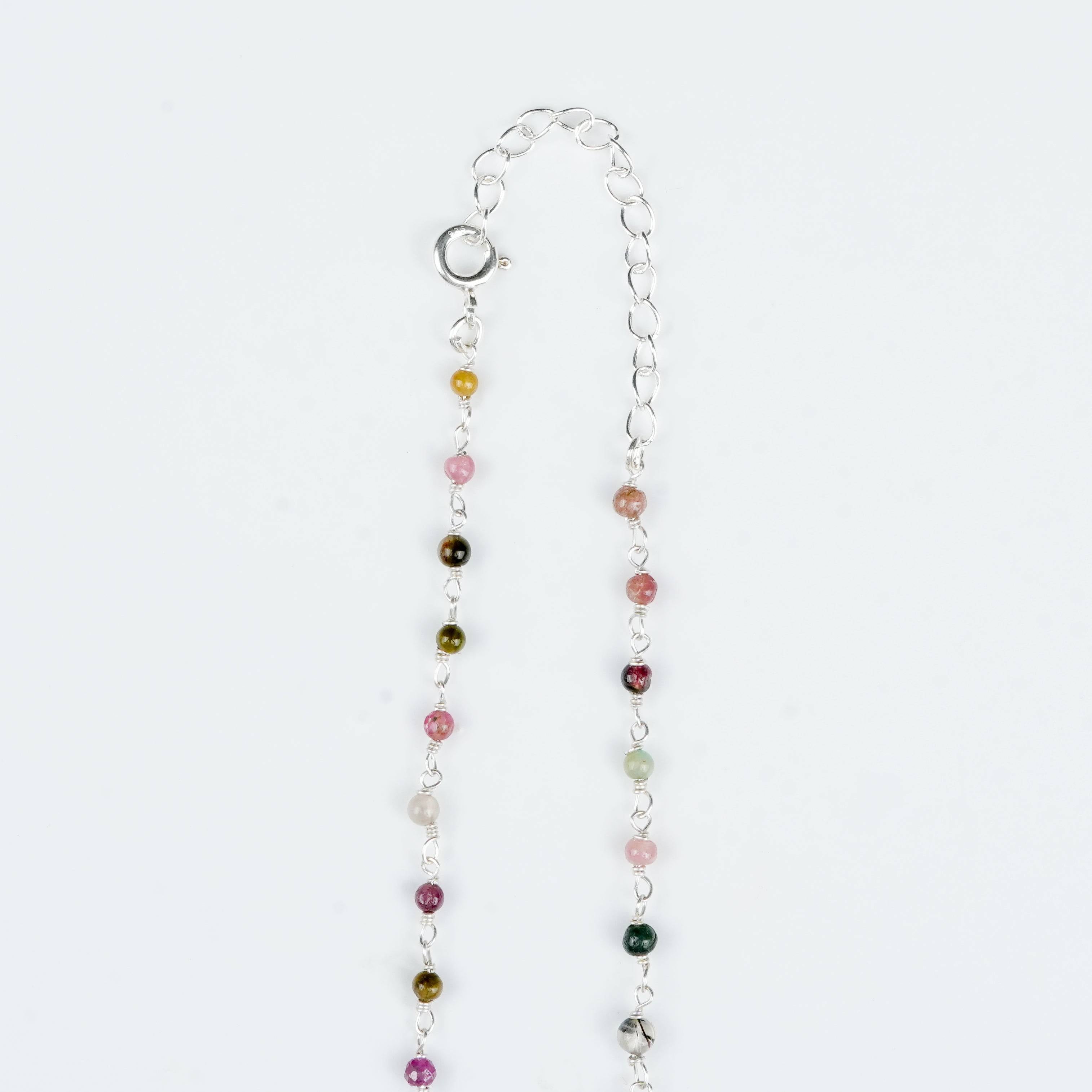 24-inch gemstone Ganthan necklace for festive and traditional wear