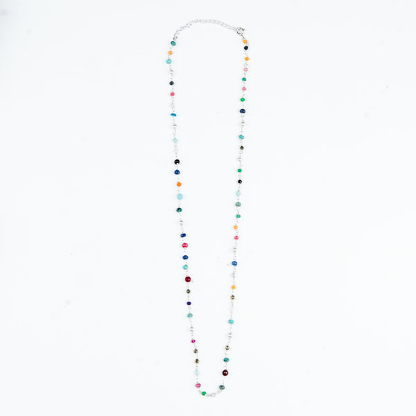 Traditional multicolour stone Ganthan necklace