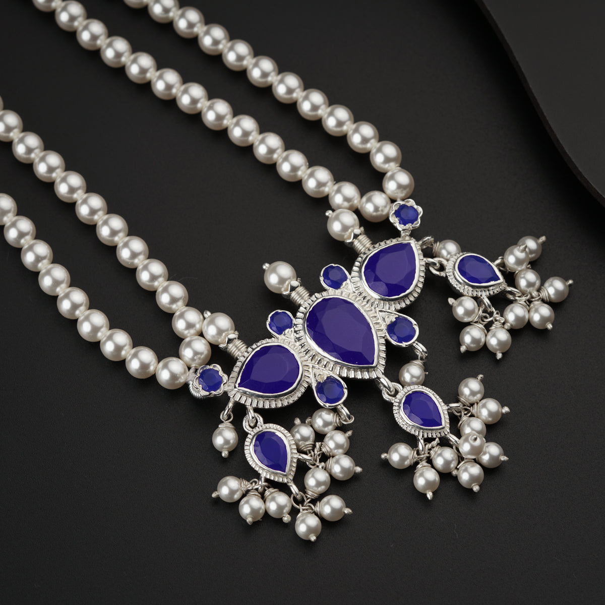 Lapis Lazuli & Pearls Tanmani Set