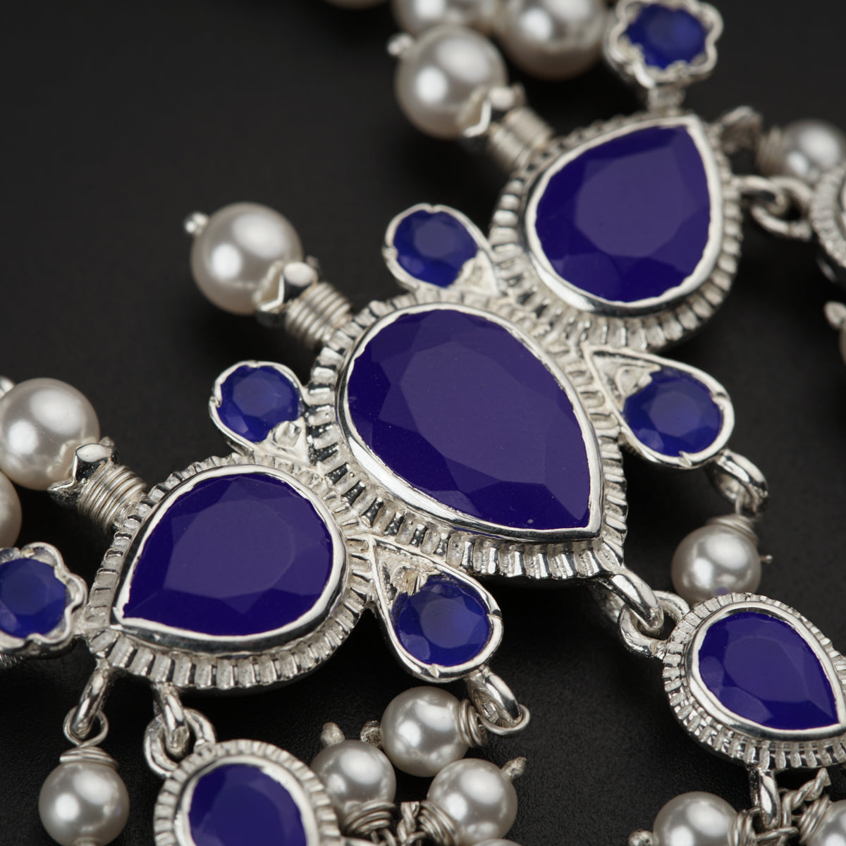 Lapis Lazuli & Pearls Tanmani Set