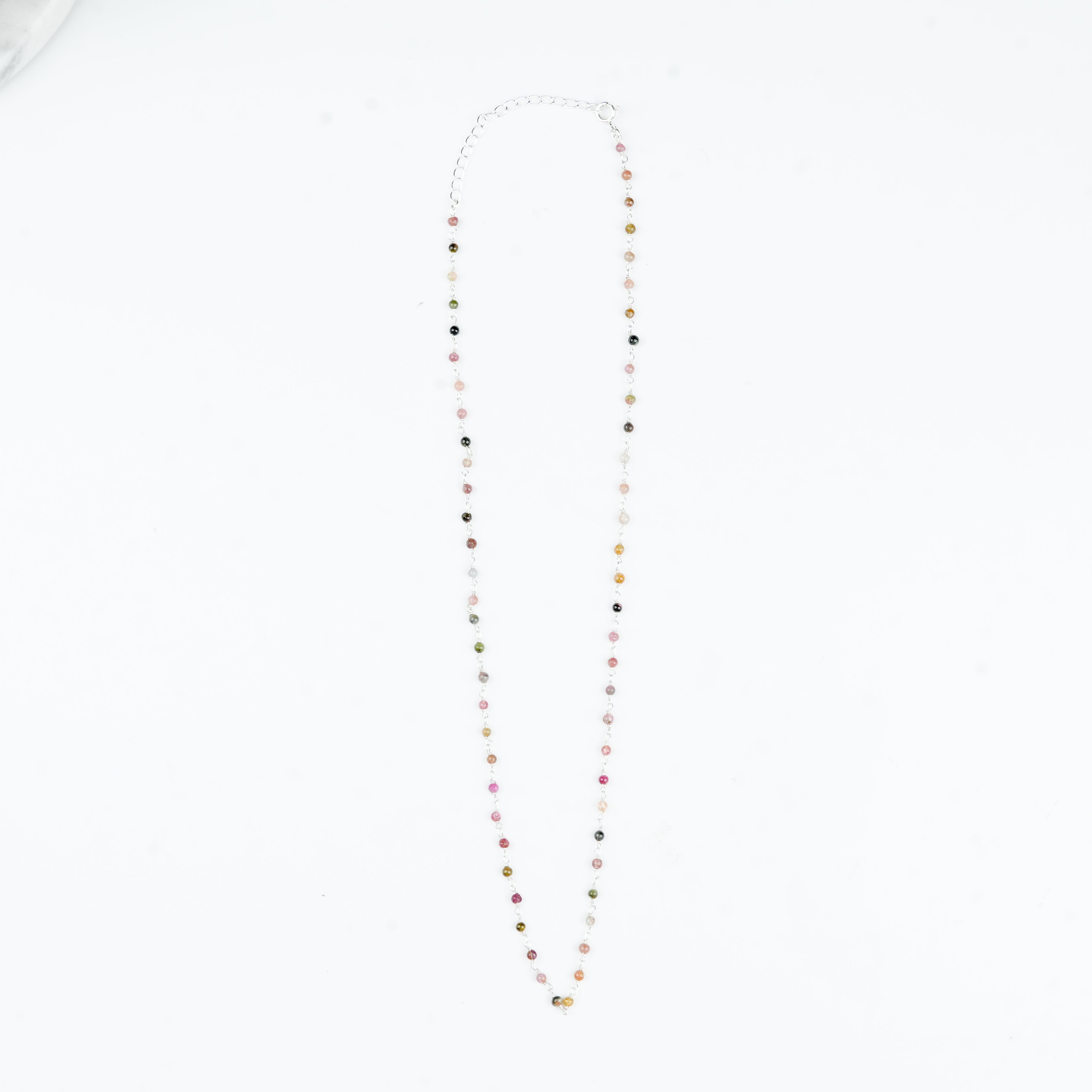 Premium 92.5 sterling silver Tourmaline Ganthan Necklace