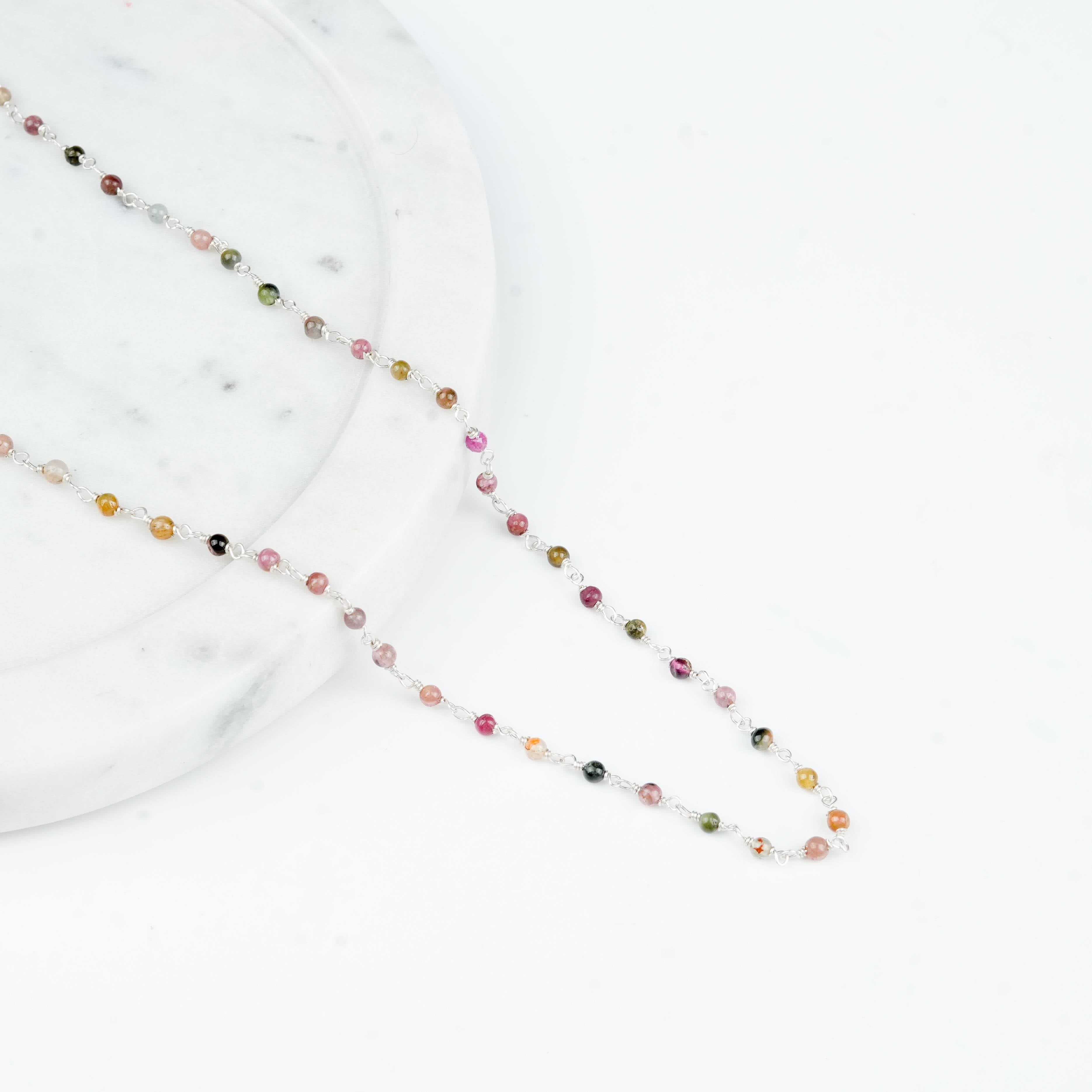 Close-up of Tourmaline Ganthan Necklace craftsmanship