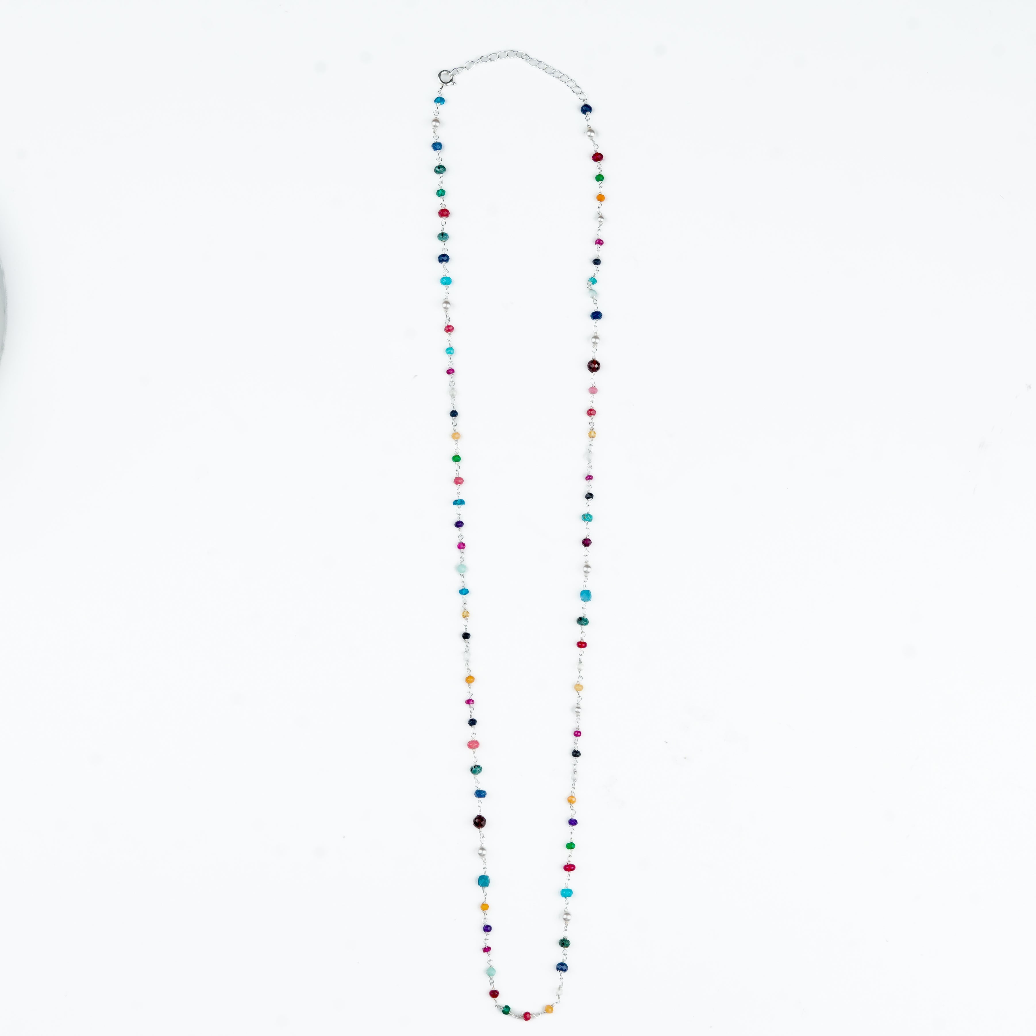 Traditional multicolour stone Ganthan necklace