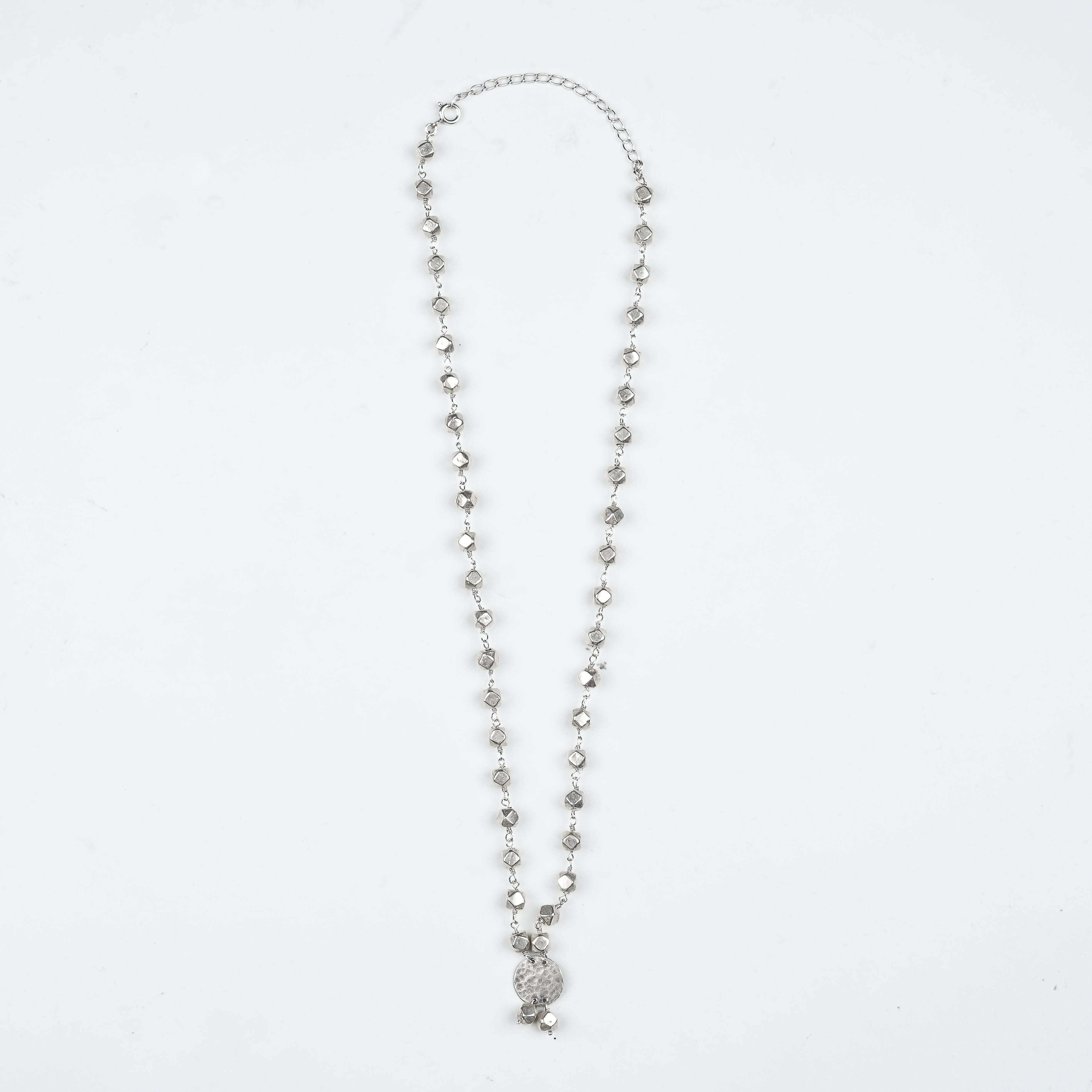 Ashtapailu Necklace with Hammered Coin Pendant (Small)