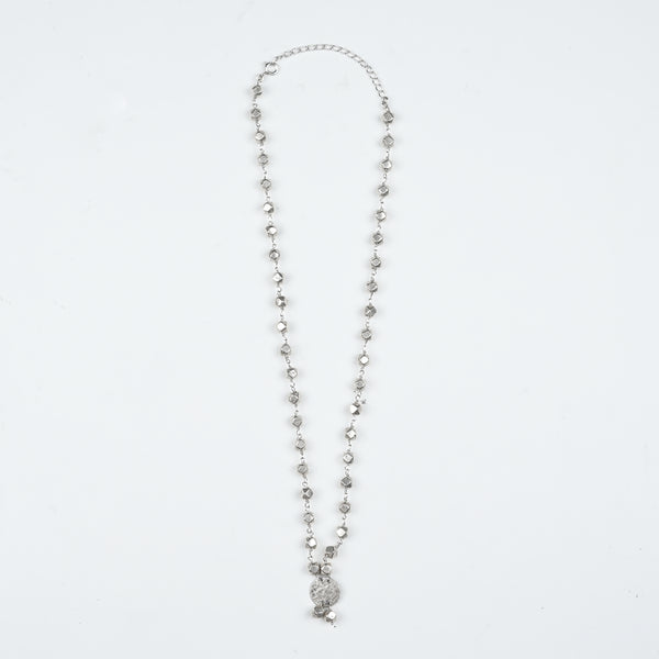 Ashtapailu Necklace with Hammered Coin Pendant (Small)