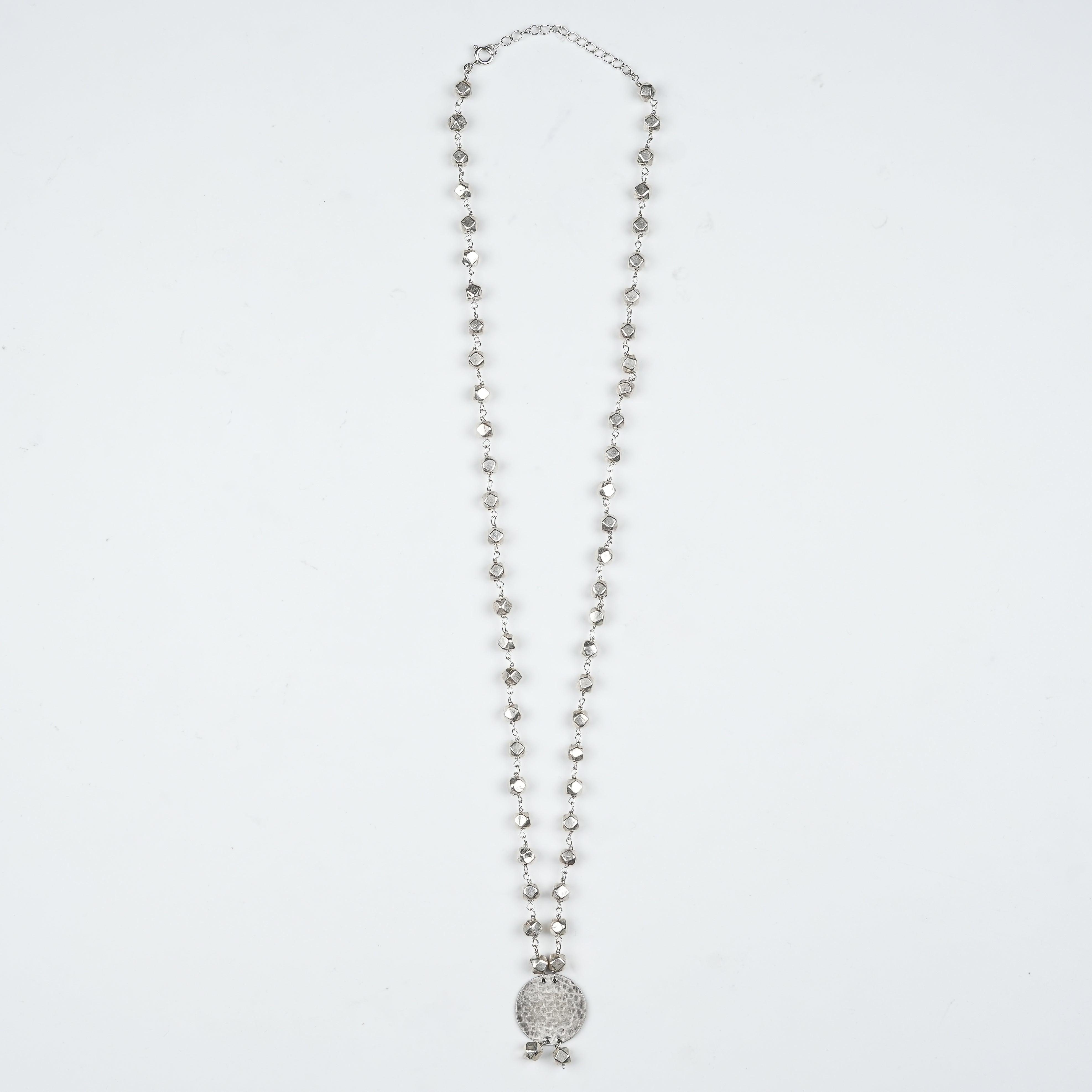 Ashtapailu Necklace with Hammered Coin Pendant