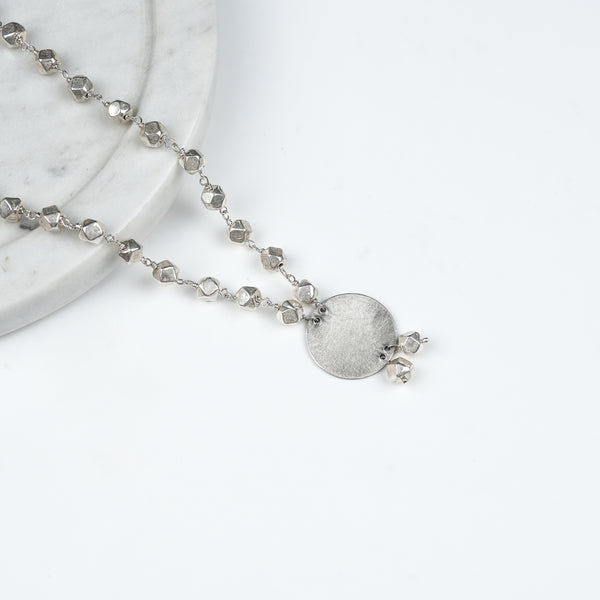 Ashtapailu Necklace with Plain Coin Pendant