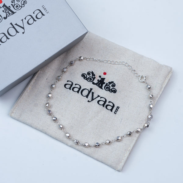 Silver Ashtapailu Ganthan Anklet