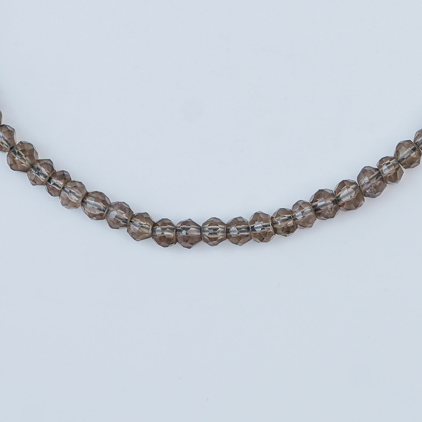 Smokey Quartz Silver Anklet (Project Handmade)