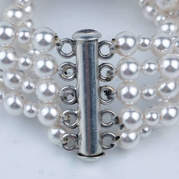 Luxe Bracelet – Red Jasper & Pearls