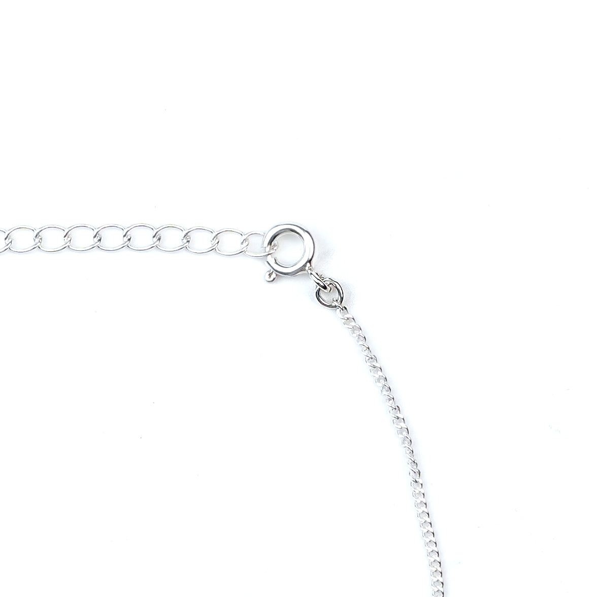 Silver Chain Anklet with 4mm Pearl