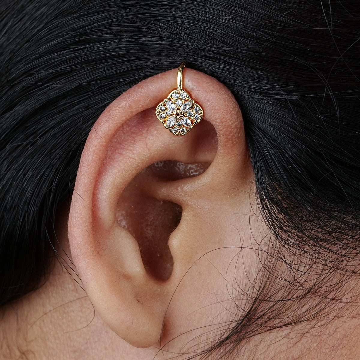 22K Gold Plated Fashion Bugadi / Nose Pin