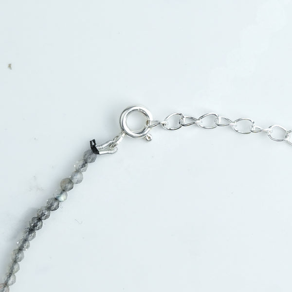 Labradorite Silver Anklet (Project Handmade)
