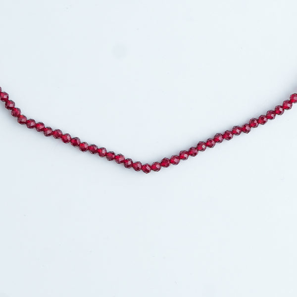 Garnet Silver Anklet (Project Handmade)