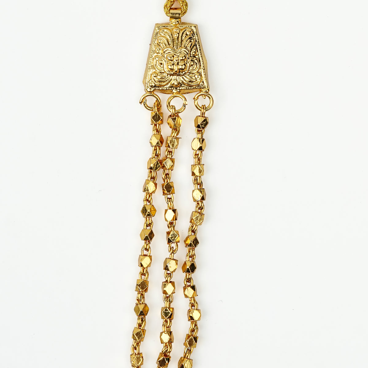 22K Gold Plated Fashion Ashtapailu Maal – 3 Layer Small