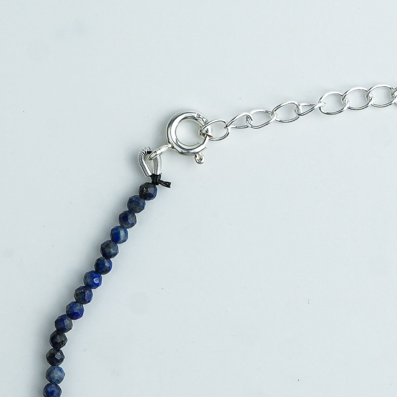 Lapis Lazuli Silver Anklet (Project Handmade)