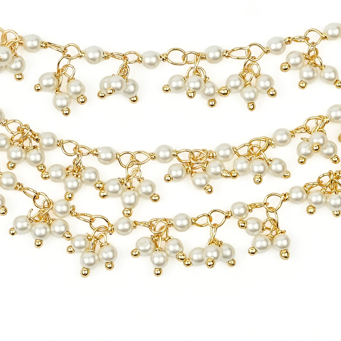 22K Gold Plated Fashion Pearl Vel