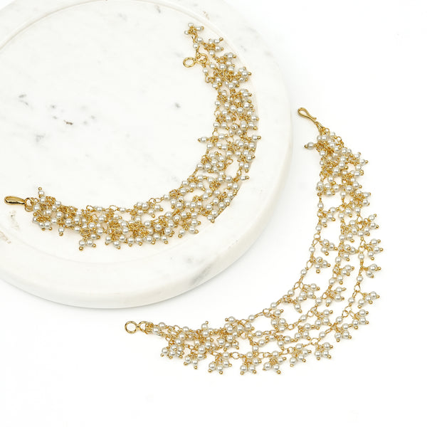 22K Gold Plated Fashion Pearl Vel
