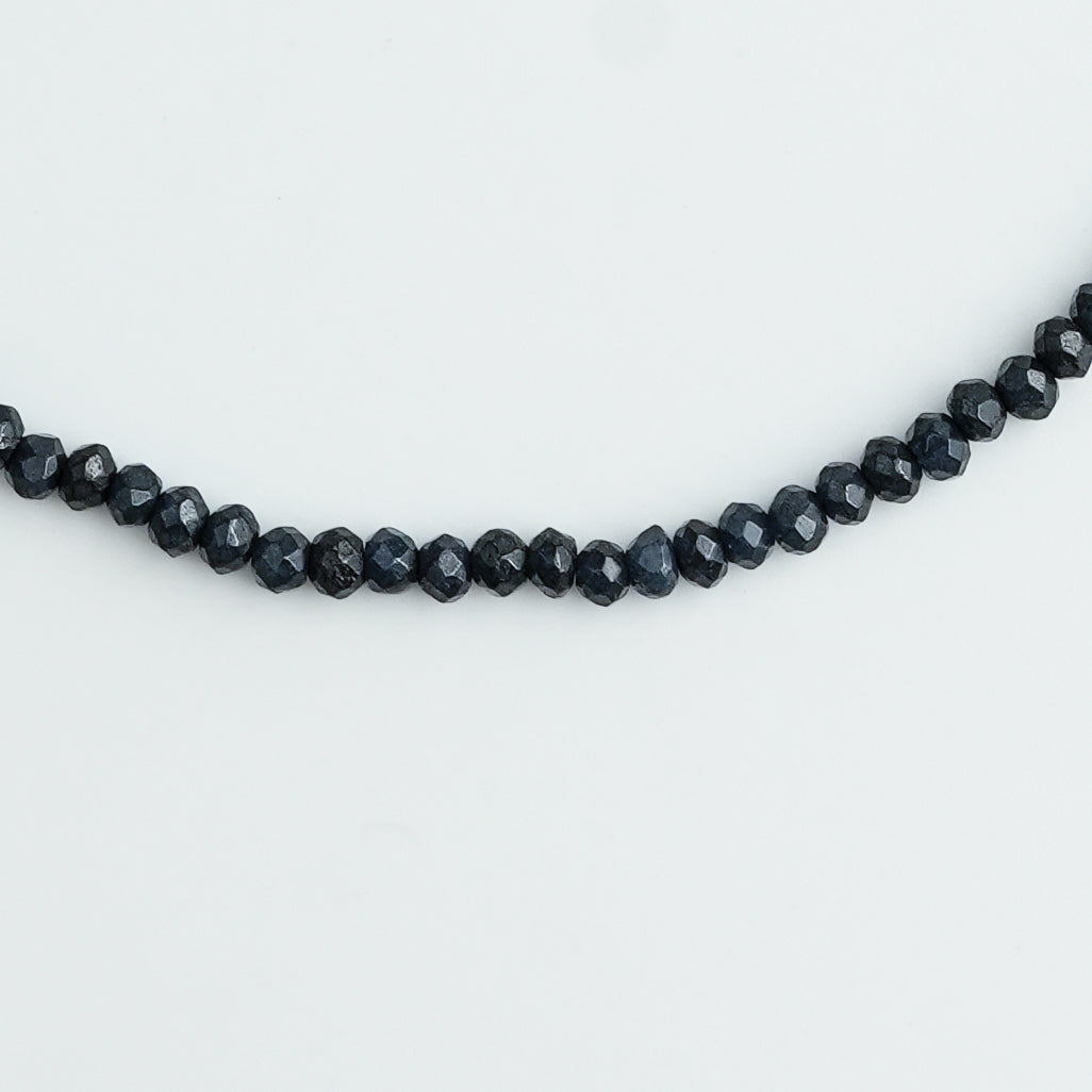 Blue Jade Silver Anklet (Project Handmade)