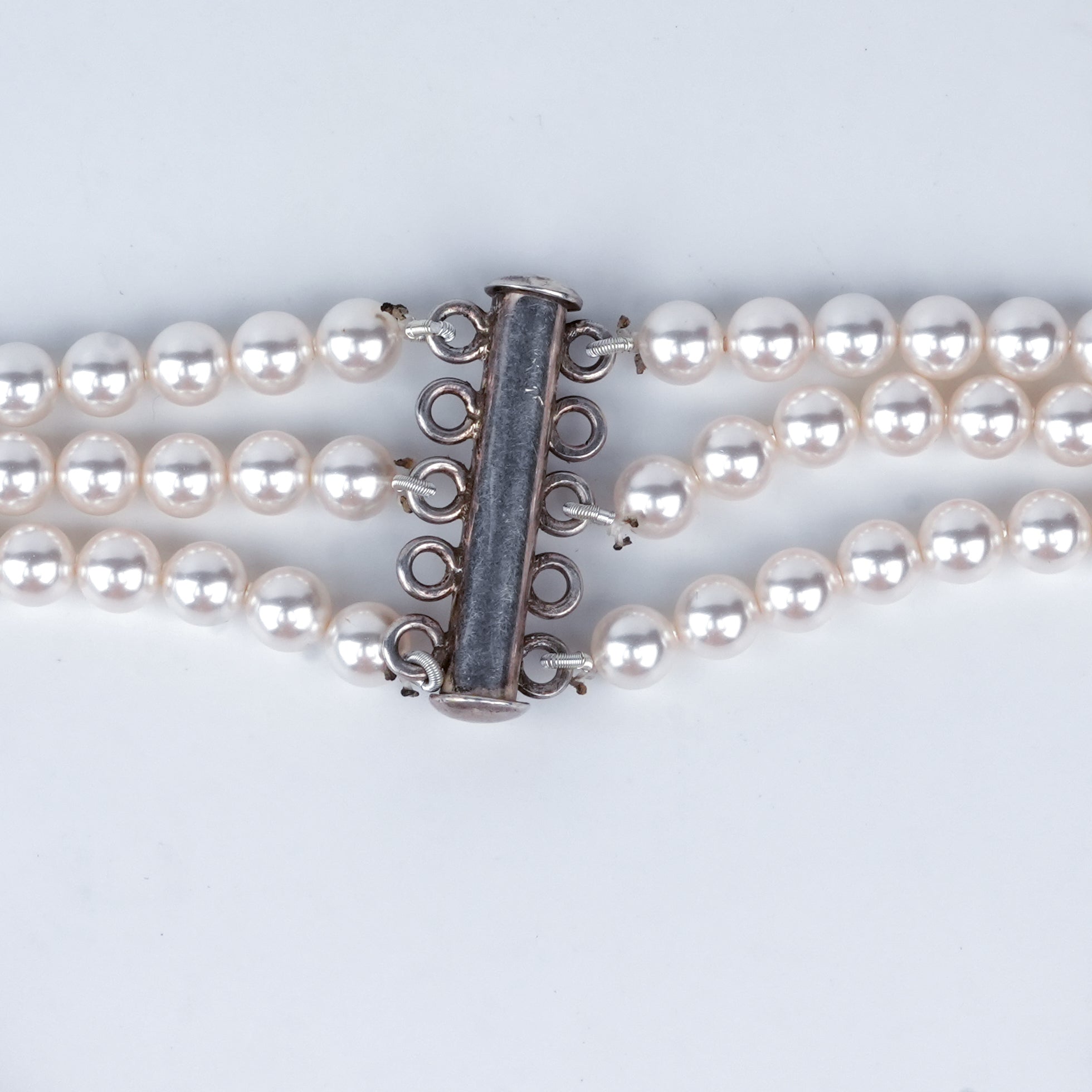 Luxe Necklace – Oval Chrysocolla & Pearls