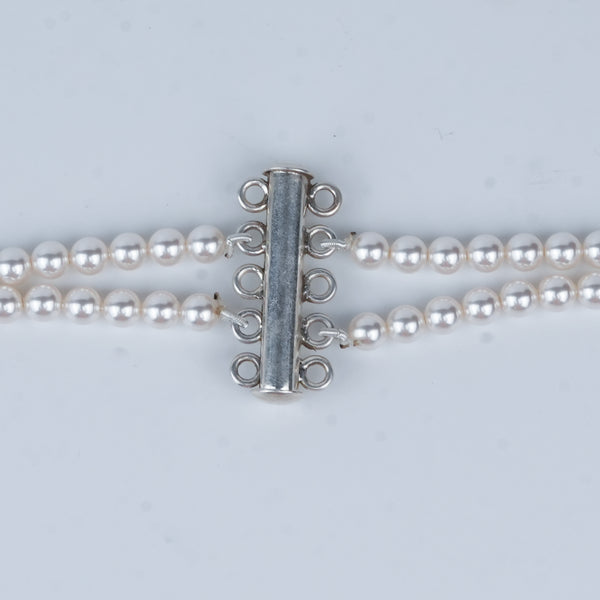 Luxe Necklace – Rhodonite & Pearls