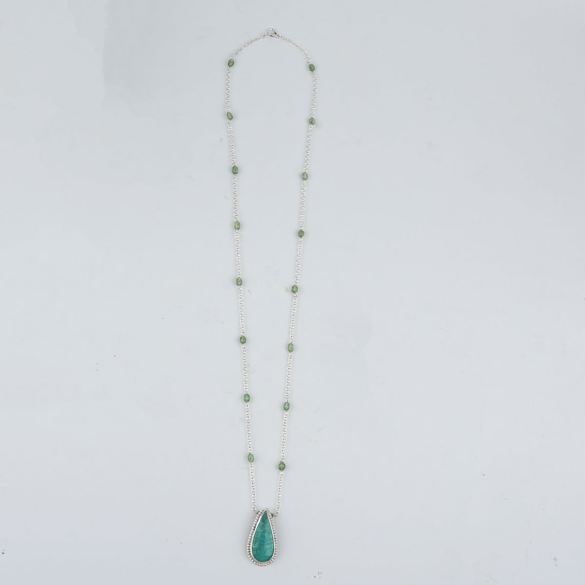 Luxe Necklace – Amazonite & Chain