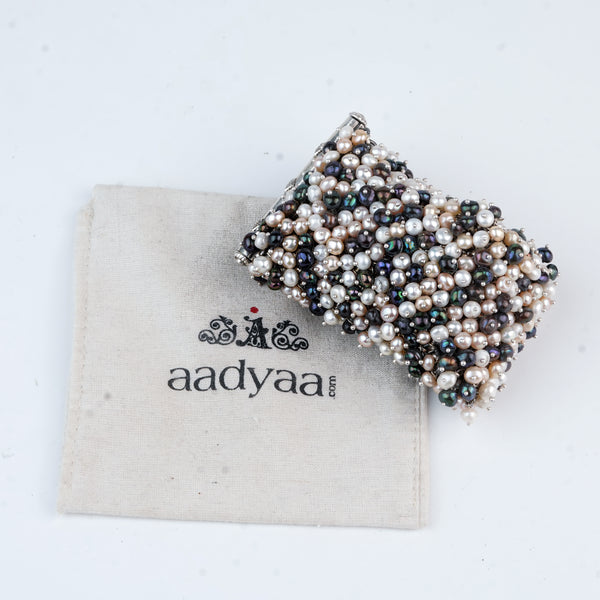 Silver Statement Bracelet with Baroque & Freshwater Pearls