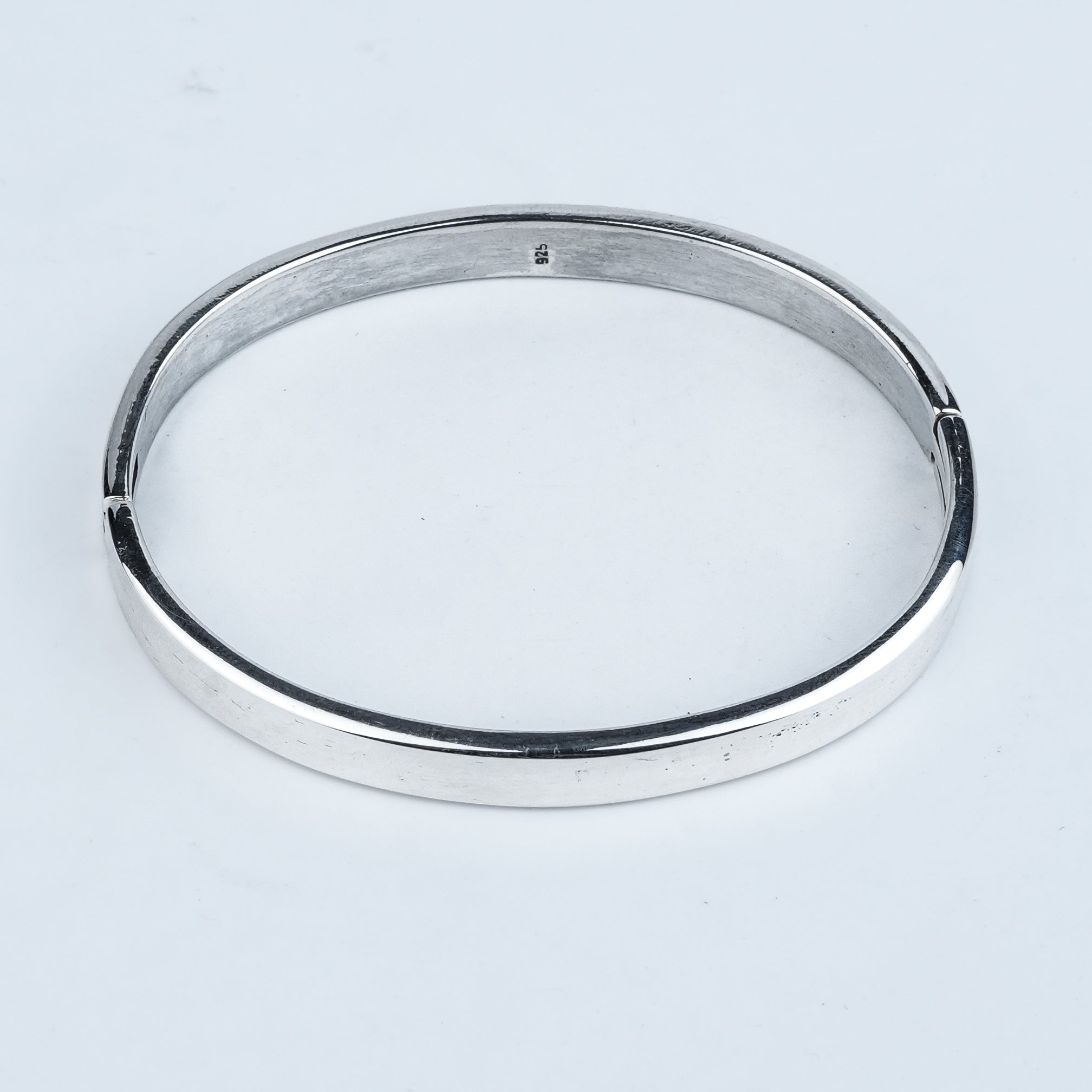 Silver Openable Plain Bracelet