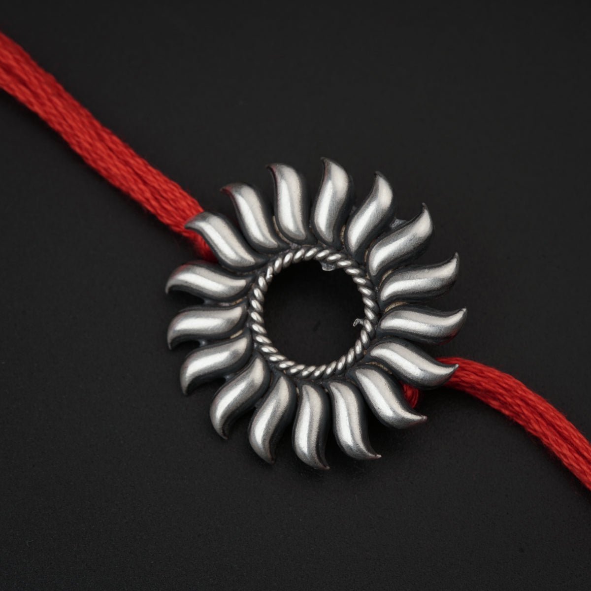 Silver Surya Rakhi/Pendant