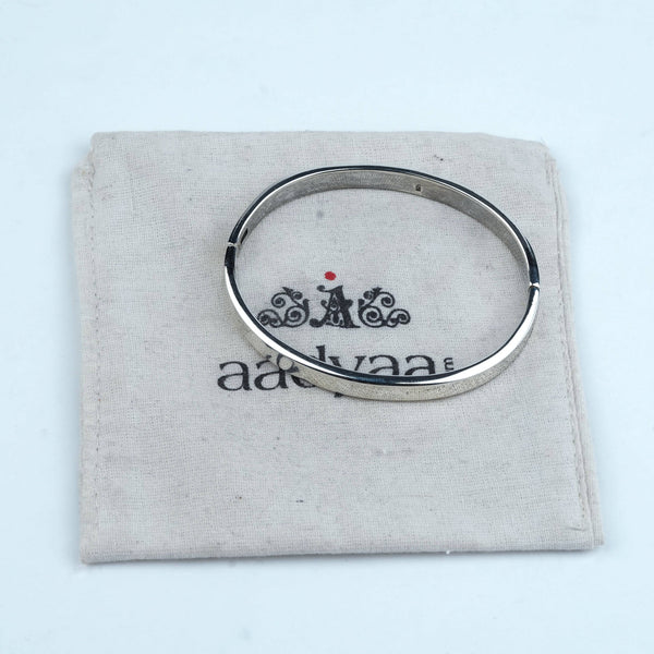 Silver Openable Plain Bracelet