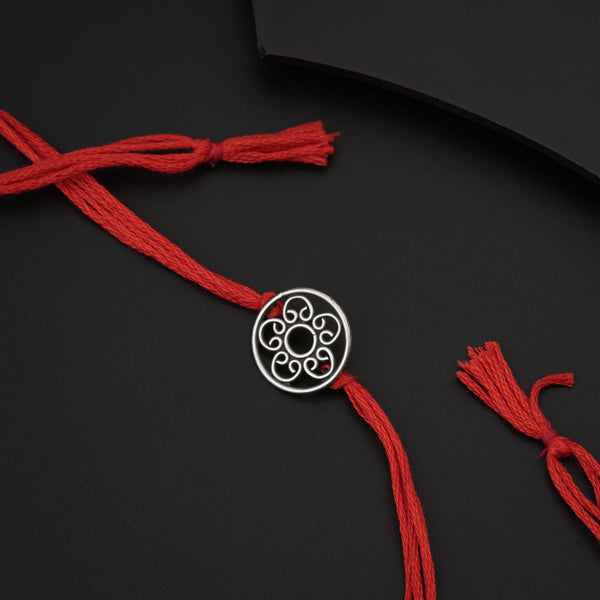 Silver Round Rakhi/Pendant