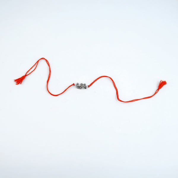 Silver Ghungroo & Pearl Handmade Rakhi