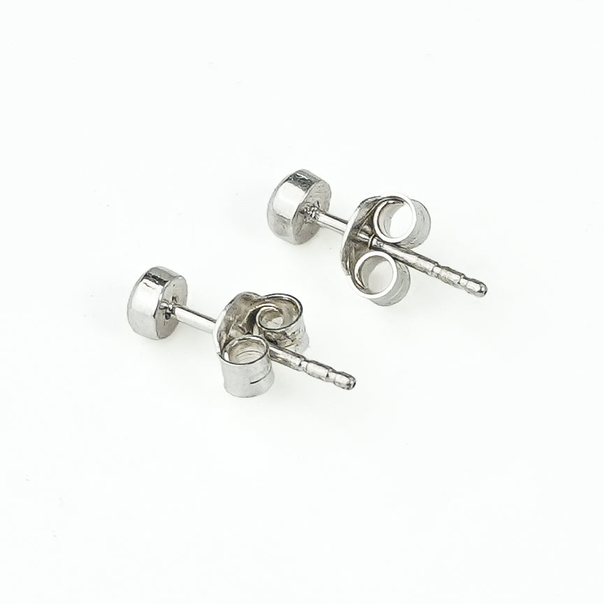 Tiny Blue CZ Stud