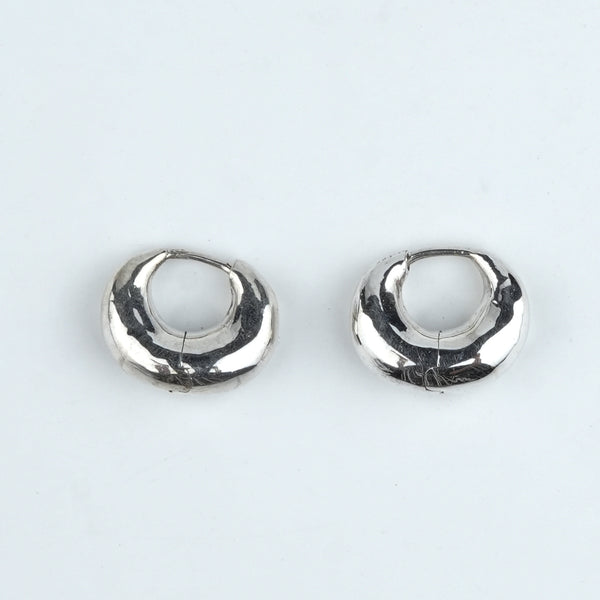 Silver Round Hoops – Medium