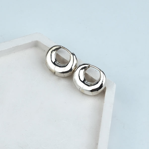 Silver Round Hoops – Small