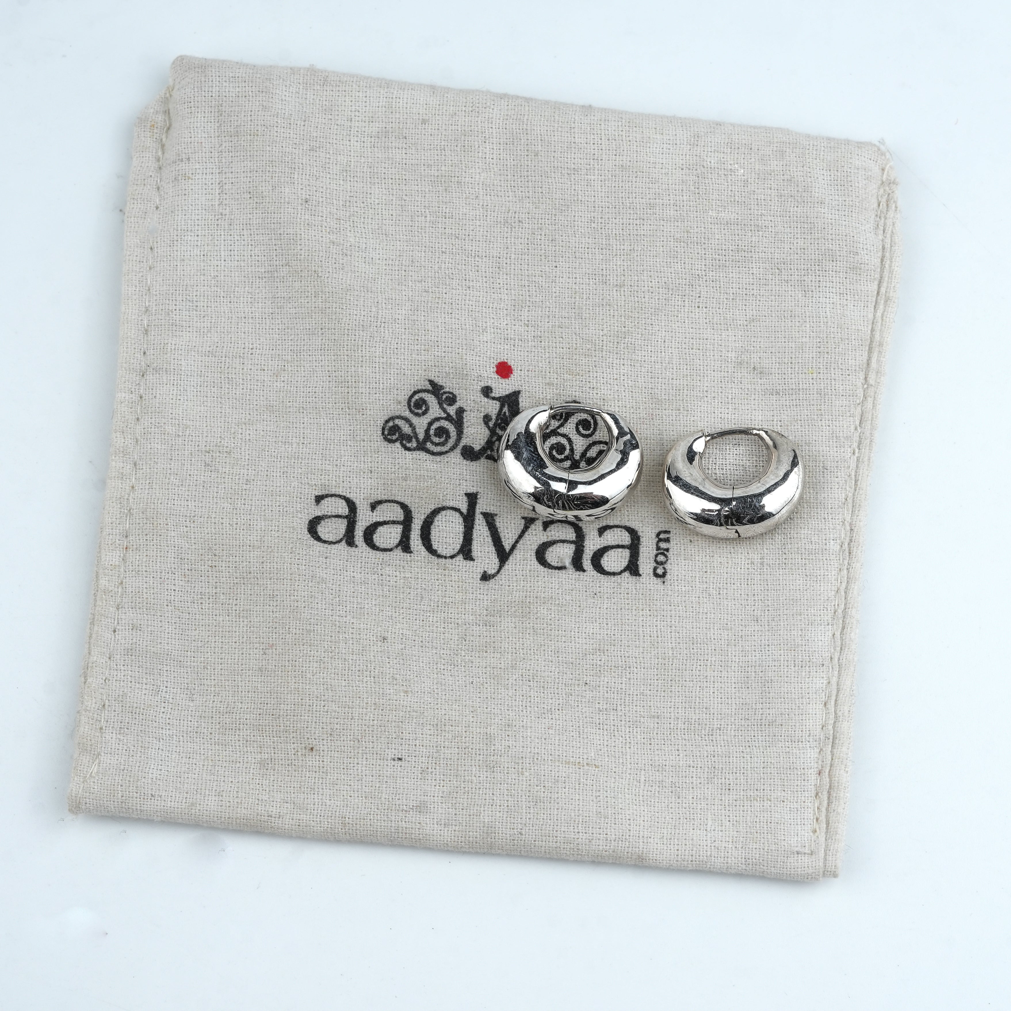 Silver Round Hoops – Small