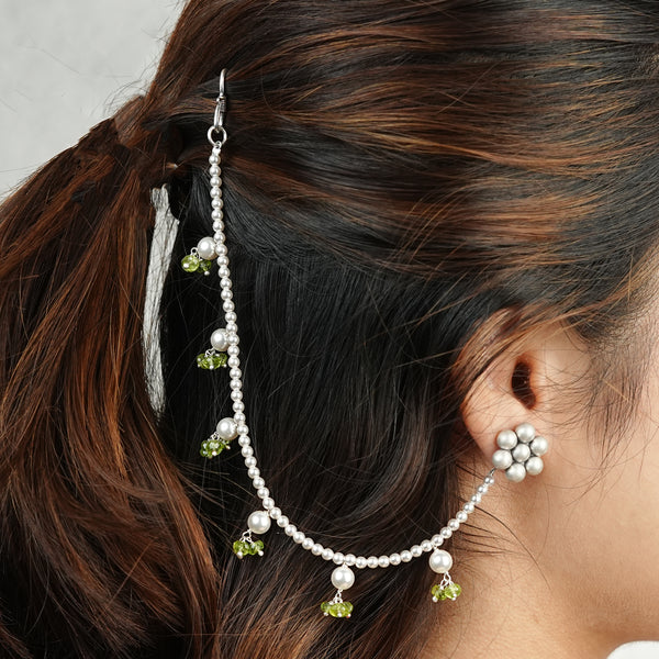 Pearls and Peridot Silver Vel (Project Handmade)