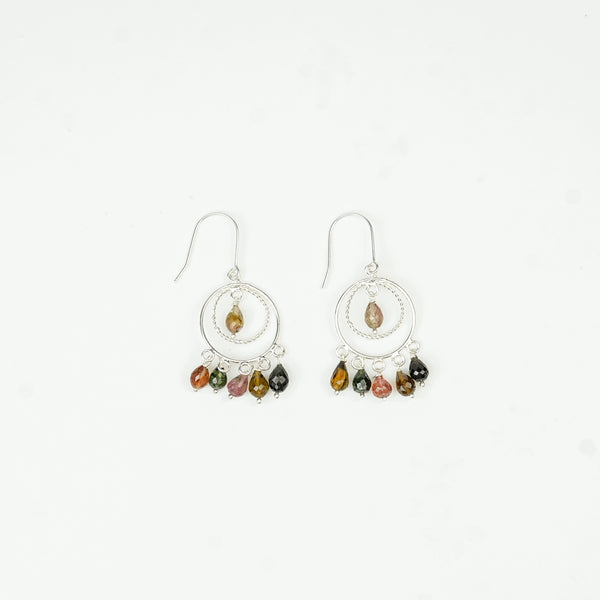 Tourmaline Chandbali Earrings (Project Handmade)