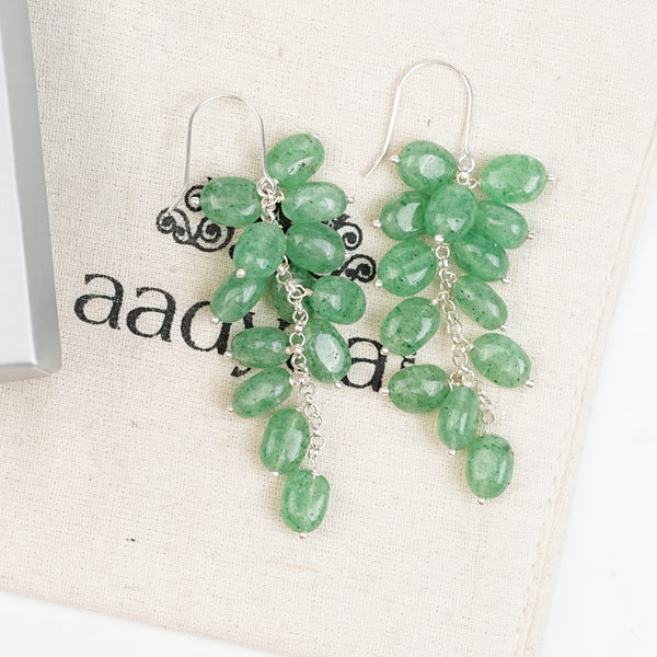 Russian Quartz Grape Earrings (Project Handmade)